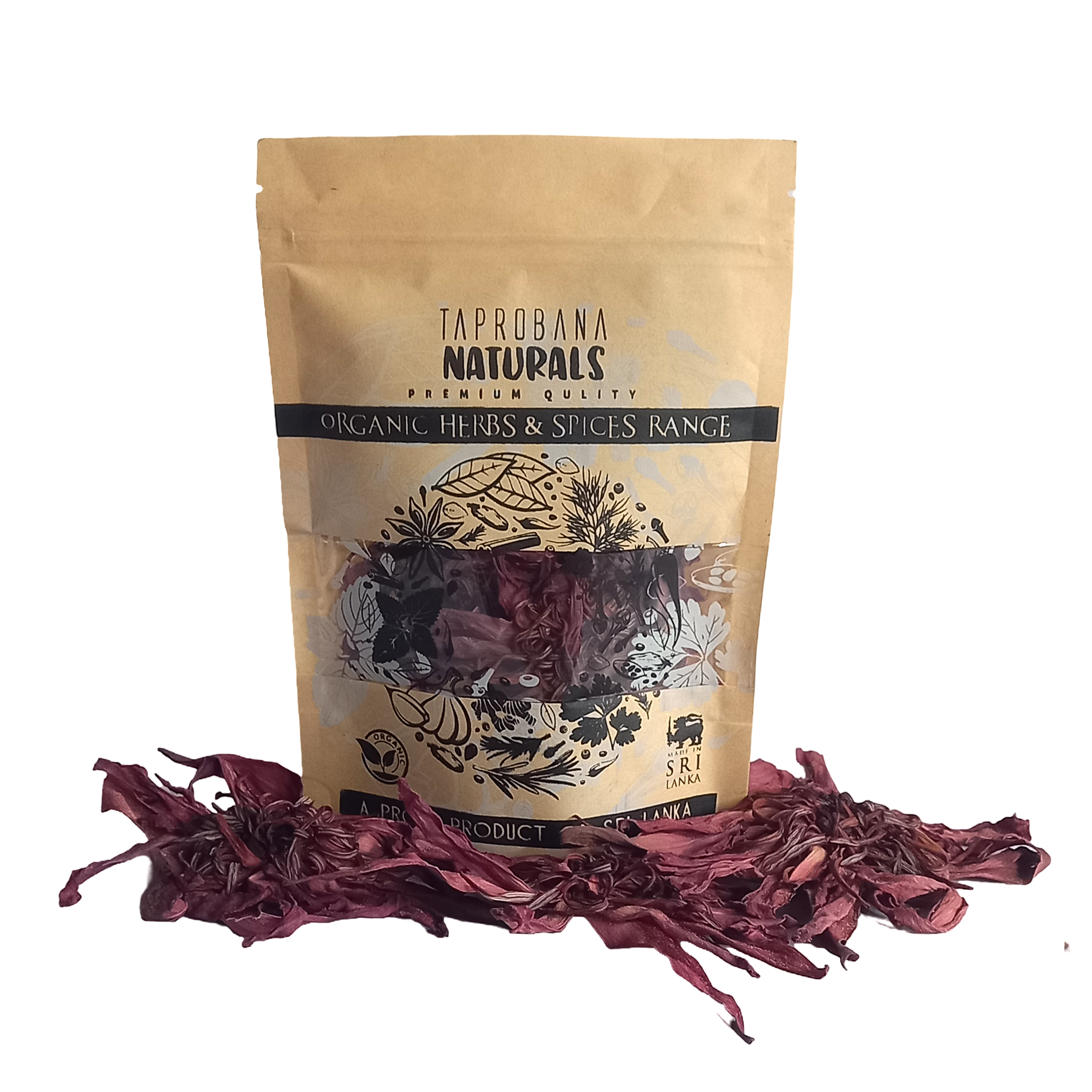 Premium Dried Red Lotus Flowers | 100% Natural Herbal Tea from Sri Lanka - Taprobana Naturals Organic