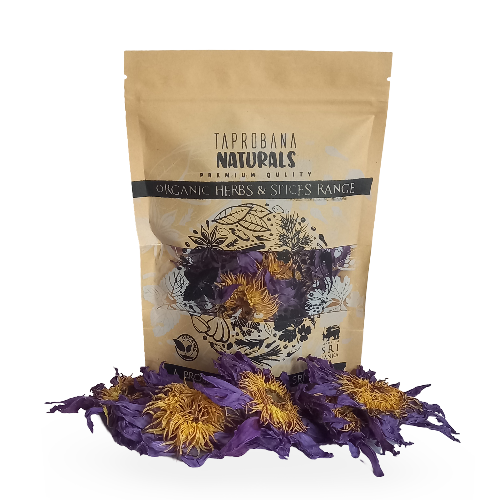 Premium Dried Blue Lotus Flowers | 100% Natural Herbal Tea from Sri Lanka - Taprobana Naturals Organic
